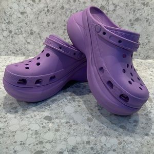 Women’s Platform Crocs in Lilac🐊💜